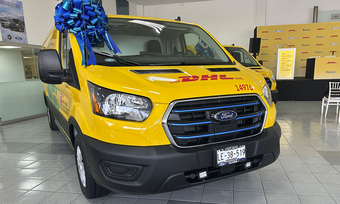 DHL Express adquiere 100 E-Transit de Ford; Grupo Andrade, su distribuidor